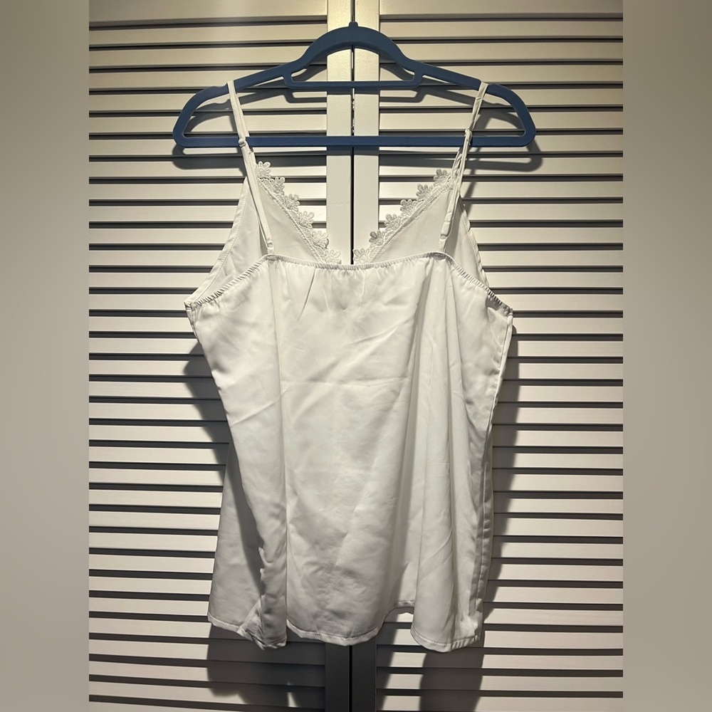 White Lace Tank, L